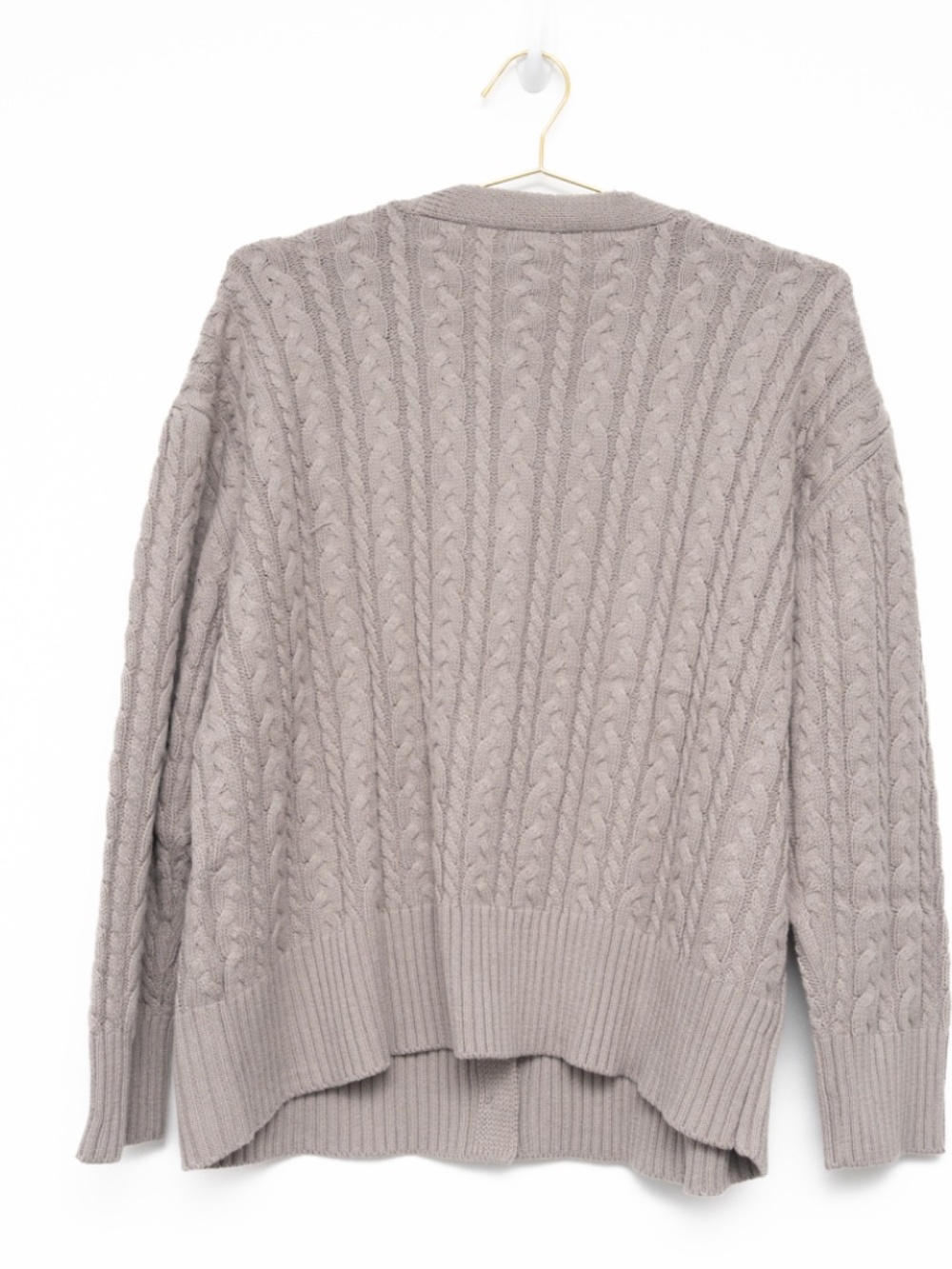 Anne Klein - Rhinestone Button Cable Knit‎ Cardigan - Picture 3 of 8